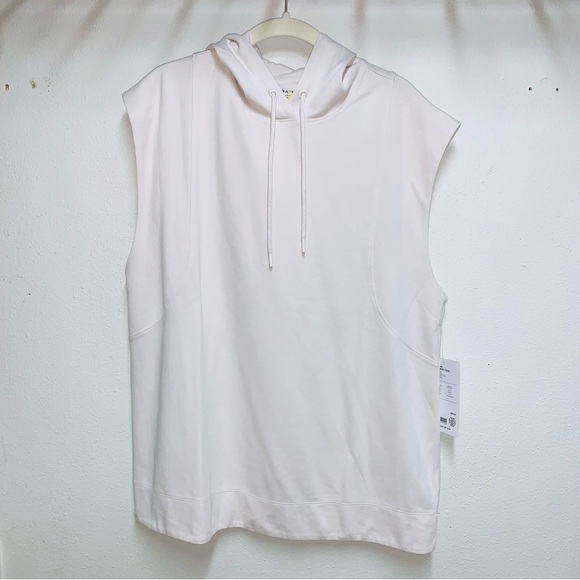 NEW ATHLETA Sundown Sweatshirt Hoodie Tank in Magnolia White Size Medium NWT - Picture 14 of 15